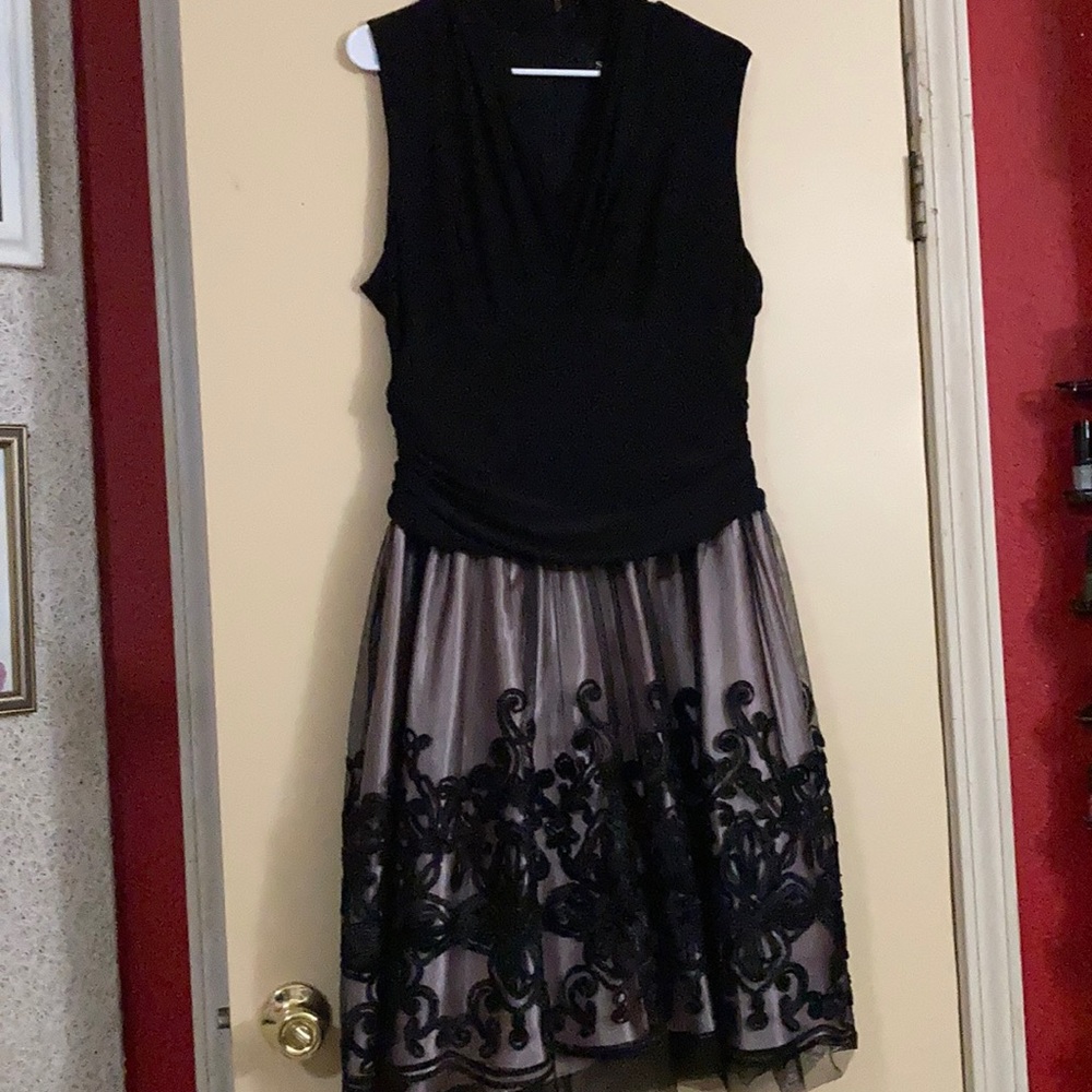 Beautiful black and pink dress